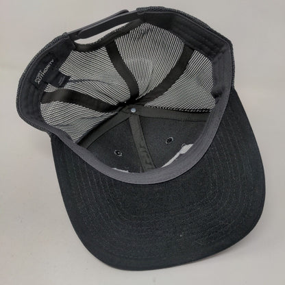 Port Authority Men's Snapback Mesh Back Hat Black Beco Equipment Recycling Logo
