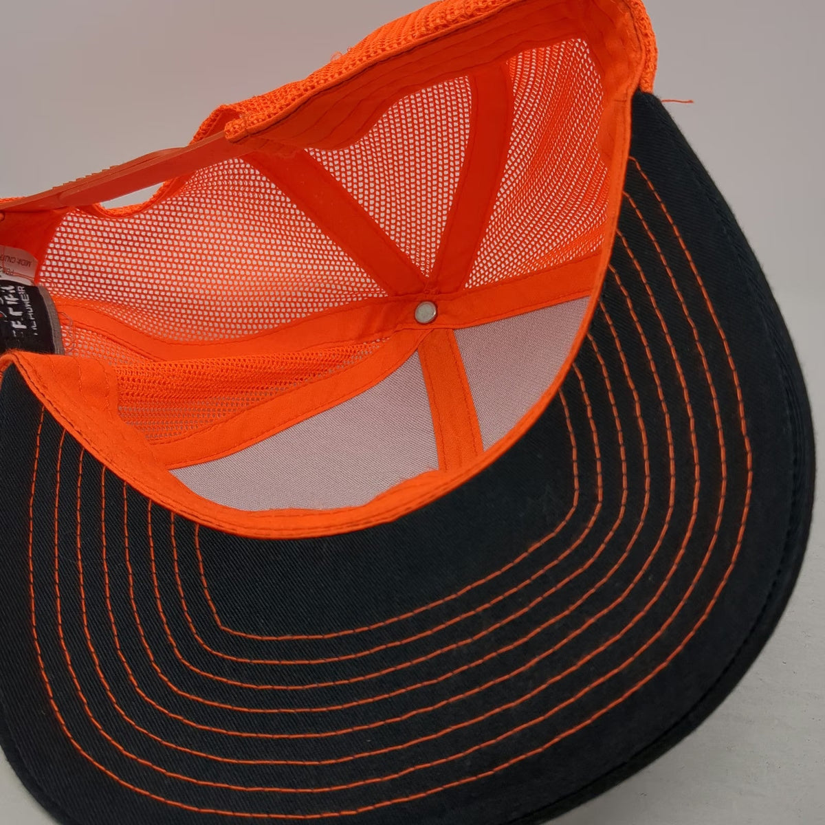 Pacific Snapback Black Orange One Size Northwest Laborers Training Mesh Hat