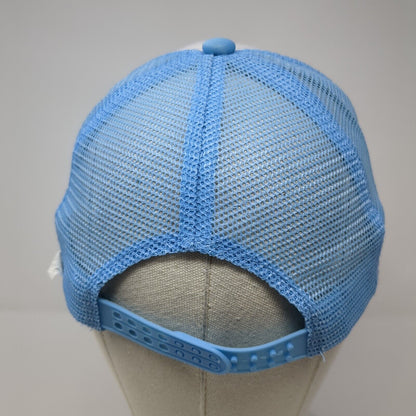 Good Things Take Time Snapback Trucker Hat Blue One Size Adjustable Mesh Back