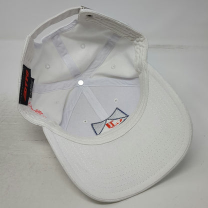 Otto Johnstone Fujitsu Baseball Cap White One Size Blue Orange Red Slideback Hat