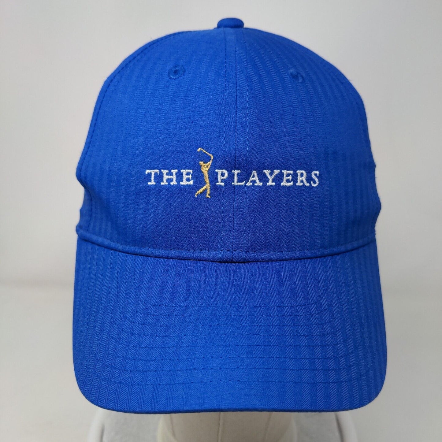 The Players Slideback Hat Blue OSFM Embroidered Nike Legacy91 Dri-Fit