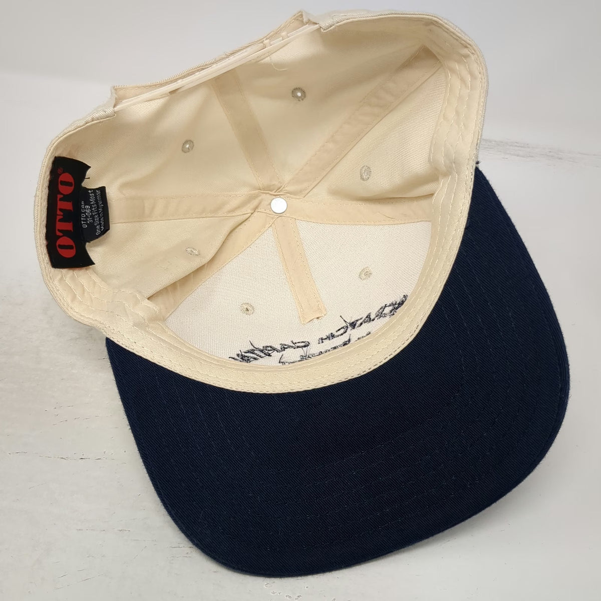 Otto 5 Panel Beige Blue One Size Snapback Hat Boise Scratch Capital Wealth