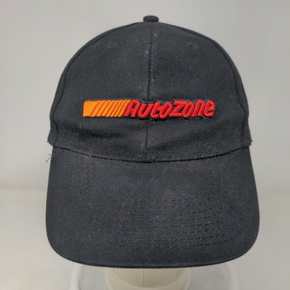 AutoZone Strapback Hat Black One Size Adjustable Embroidered 6 Panel