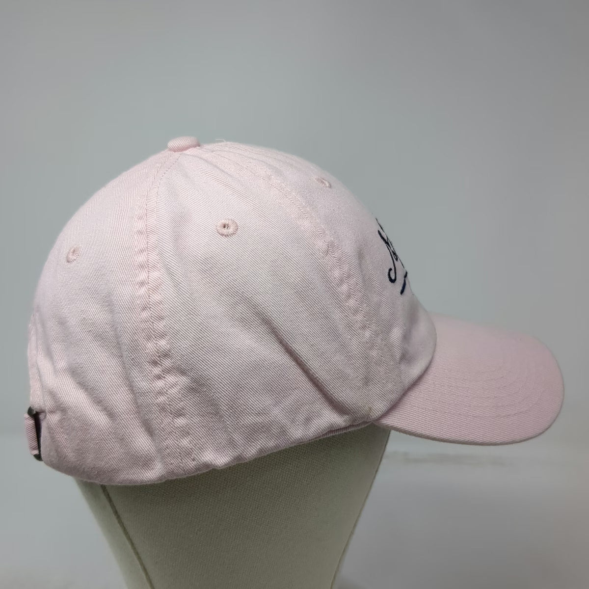 Mackay Idaho Pink One Size Baseball Cap Hat Slideback Script Embroidery Cotton