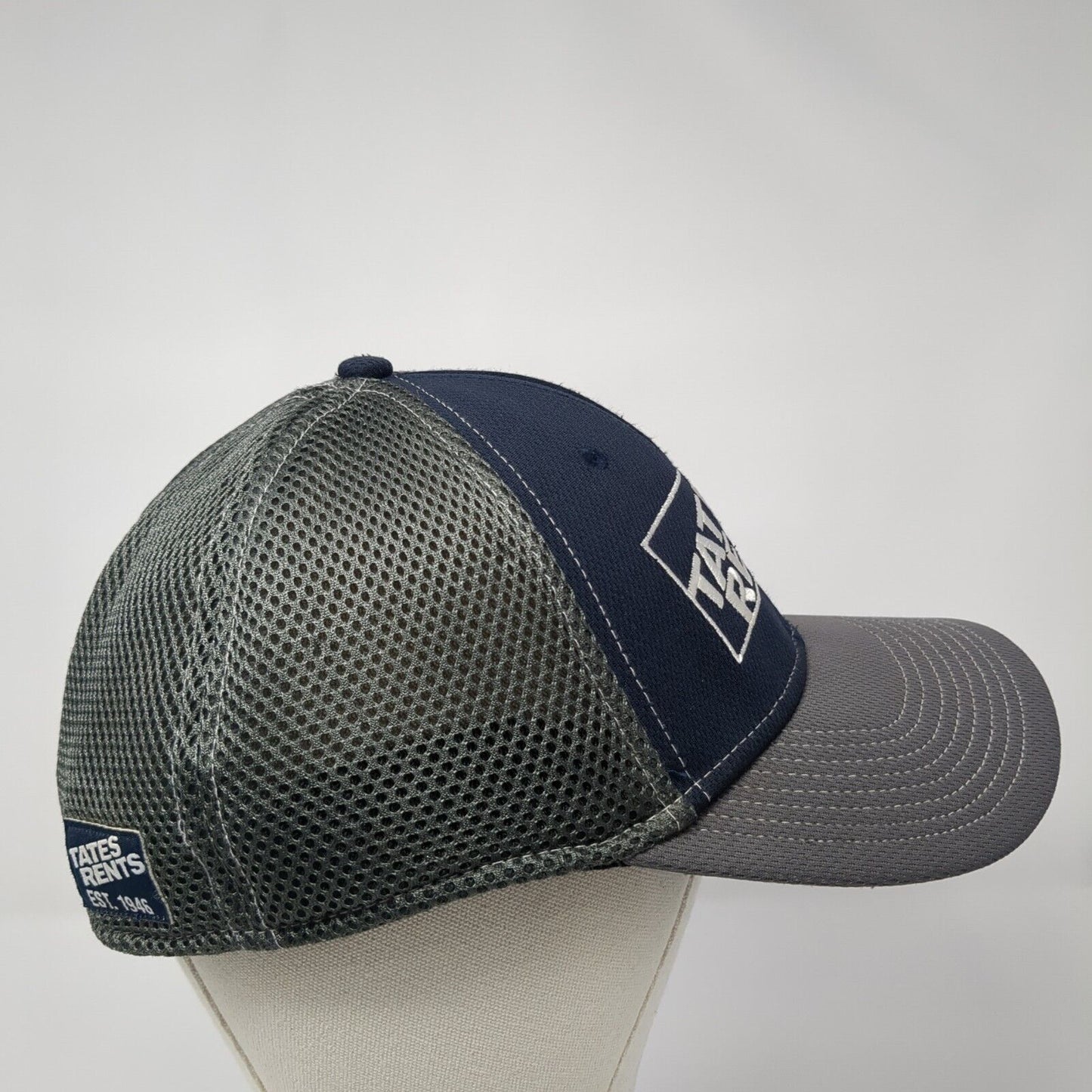 Tates Rents Fitted Mesh Back Hat Multi L/XL Colorblock Embroidered