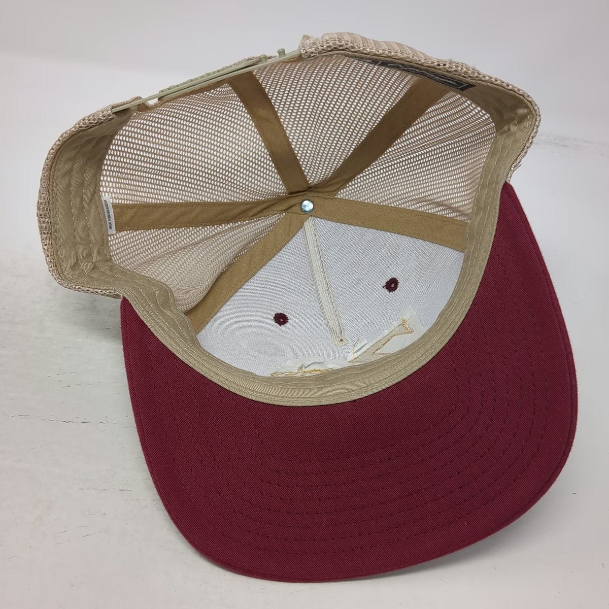 Richardson Trucker Hat Red One Size Zips Drive In Mesh Snapback Restaurant Logo