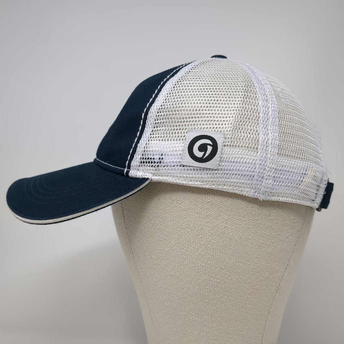 Major League Triathlon Baseball Cap Blue One Size Mesh Back Slideback Shield Hat