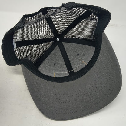 Richardson Trucker Hat Gray One Size American Flag Rifle Rush 10-8 Mesh Snapback