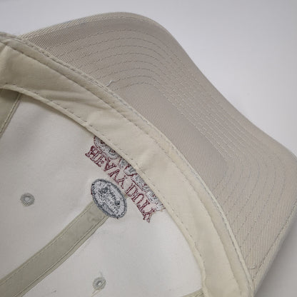 Heavy Duty Grandpa Trucker Hat Beige One Size Adjustable Mesh Back Signatures