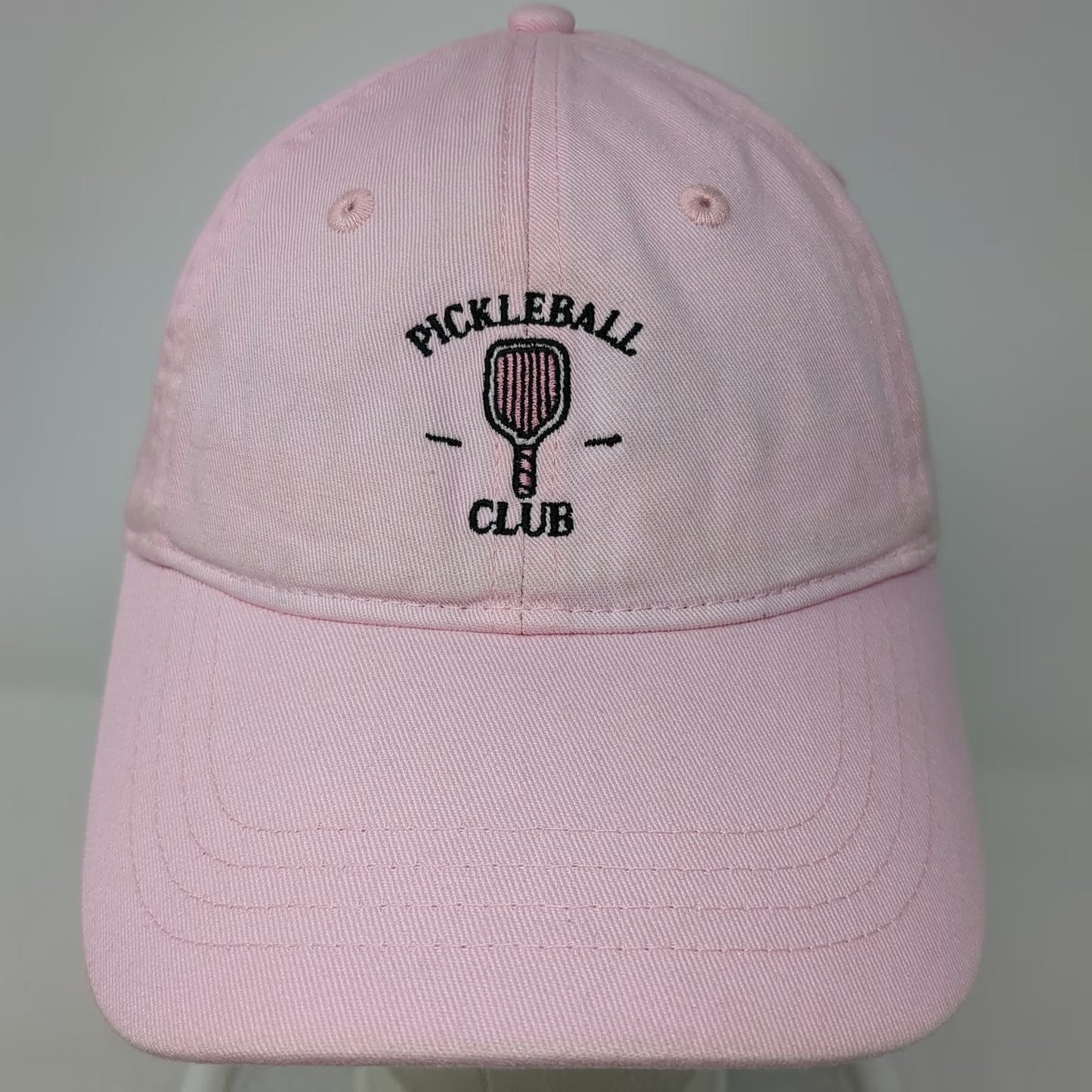 Frasier Sterling Baseball Cap Pink One Size Pickleball Club Slideback Cotton Hat