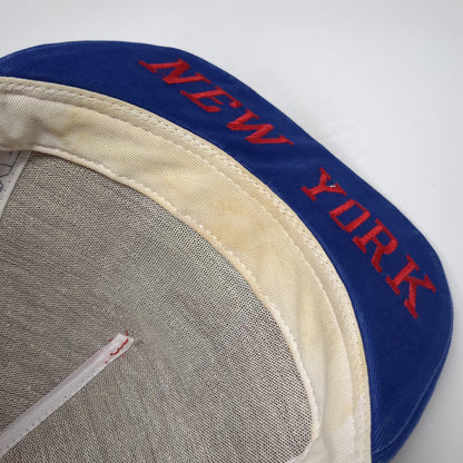 New York Rangers NHL New Era 5 Panel Red Blue S-M Snapback Hat Vintage Hockey