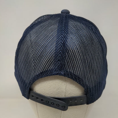 Hall Plumbing Snapback Mesh Back Rope Trucker Hat Blue OSFA Embroidered