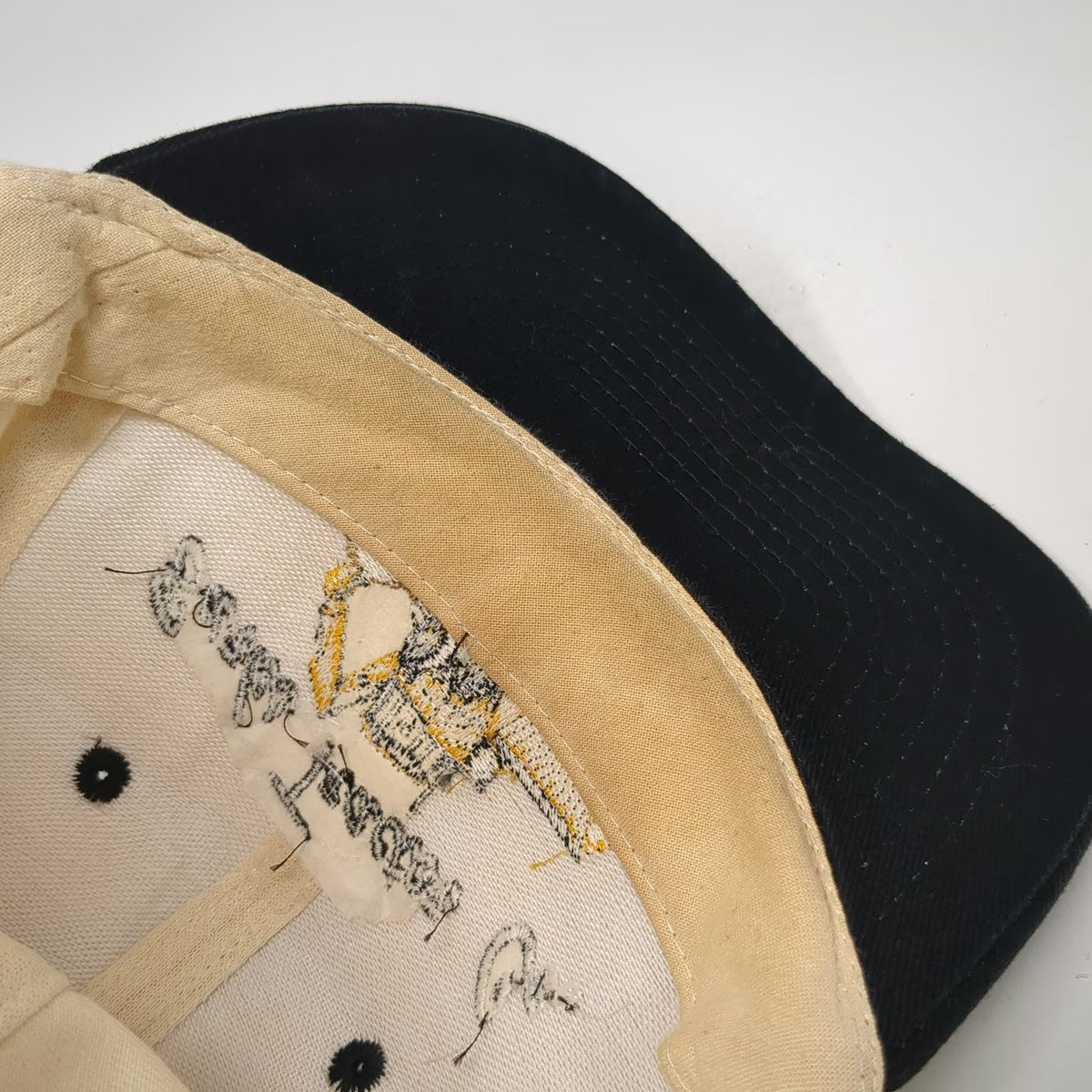 Mohr's Snapback Hat Beige Black One Size Burks Tractor Co Construction Workwear
