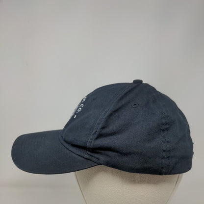 Anthology Co. Strapback Hat Blue One Size Adjustable Embroidered Port & Company