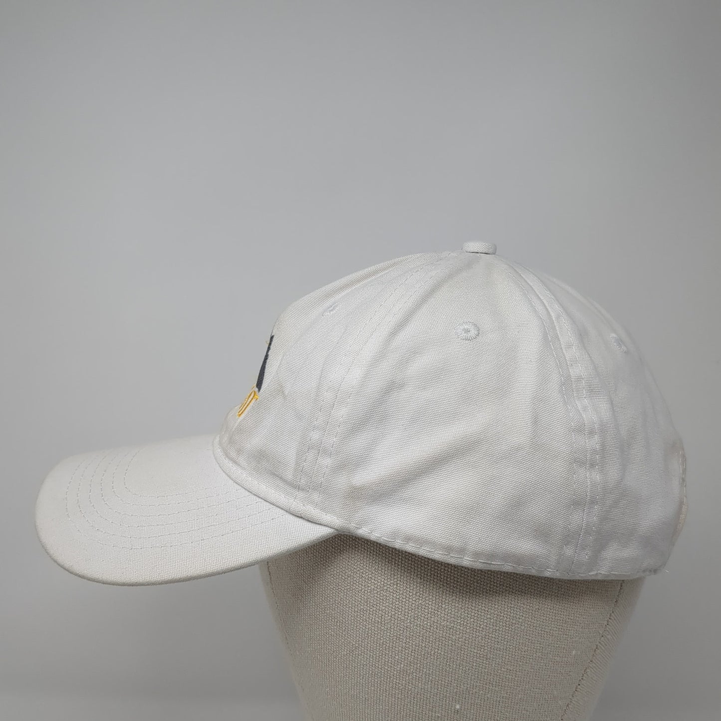 Summit Strapback Baseball Cap White One Size Adjustable 6 Panel Port & Company