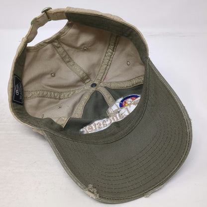 Outdoor Cap Baseball Cap Green Beige One Size Lancaster Archery Supply Logo hat