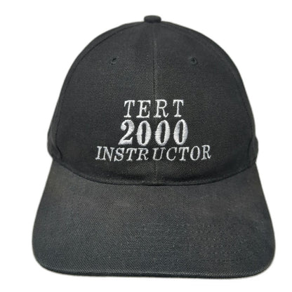 Richardson Baseball Cap Black OSFM Cotton TERT 2000 Instructor Hat Adjustable