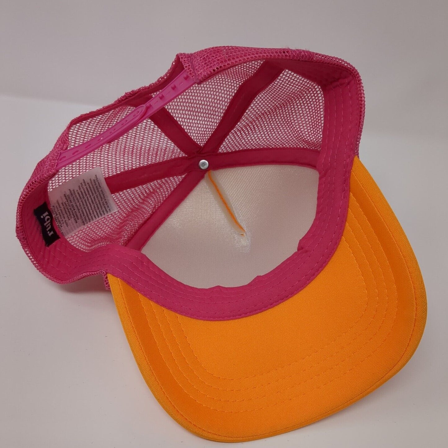 Heart Snapback Mesh Back Trucker Hat Multi One Size Colorblock Rubi