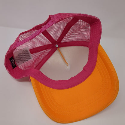 Heart Snapback Mesh Back Trucker Hat Multi One Size Colorblock Rubi