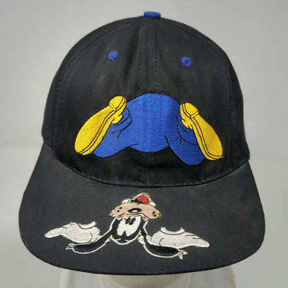 Goofy's Hat Co. Snapback Black One Size Disney Character Graphic Made USA Hat