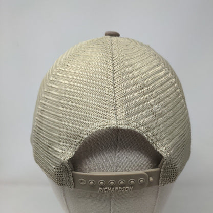 Great Alaska Sporting Clay Classic Snapback Trucker Hat Tan M/L Mesh Back
