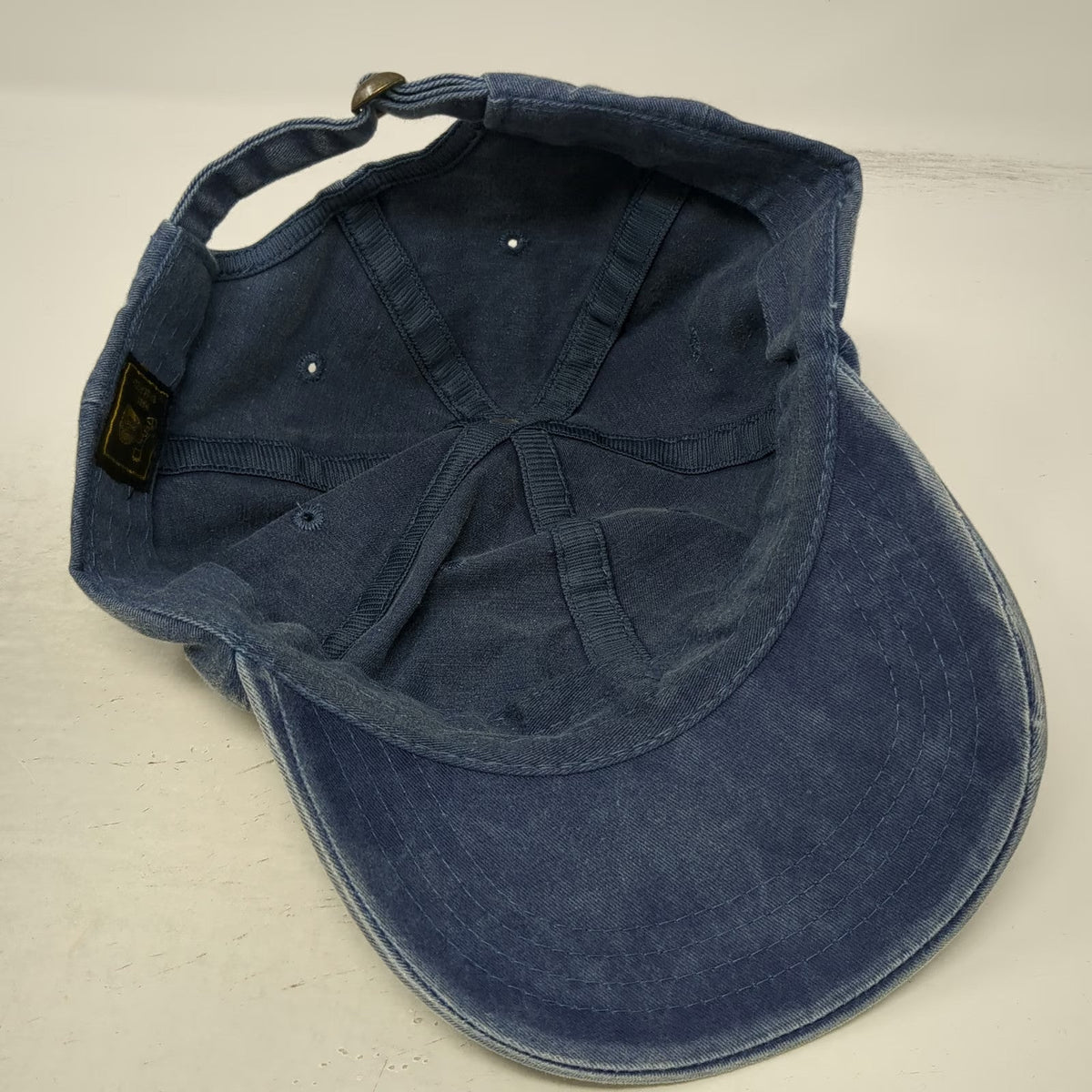 Cobra Baseball Cap Blue Mardi Gras New Orleans 2003 Jester Mask Denim Hat