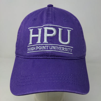 High Point University Men's Slideback Hat Purple Embroidered Logo