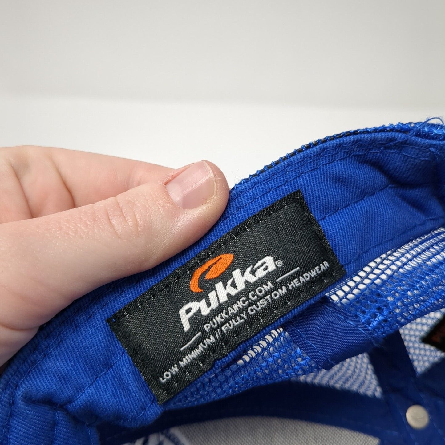 Tamarack Resort Snapback Trucker Hat Blue One Size Adjustable Mesh Back Pukka