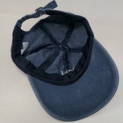 Chill Slideback Hat Blue One Size Embroidered Adjustable Solid 6 Panel