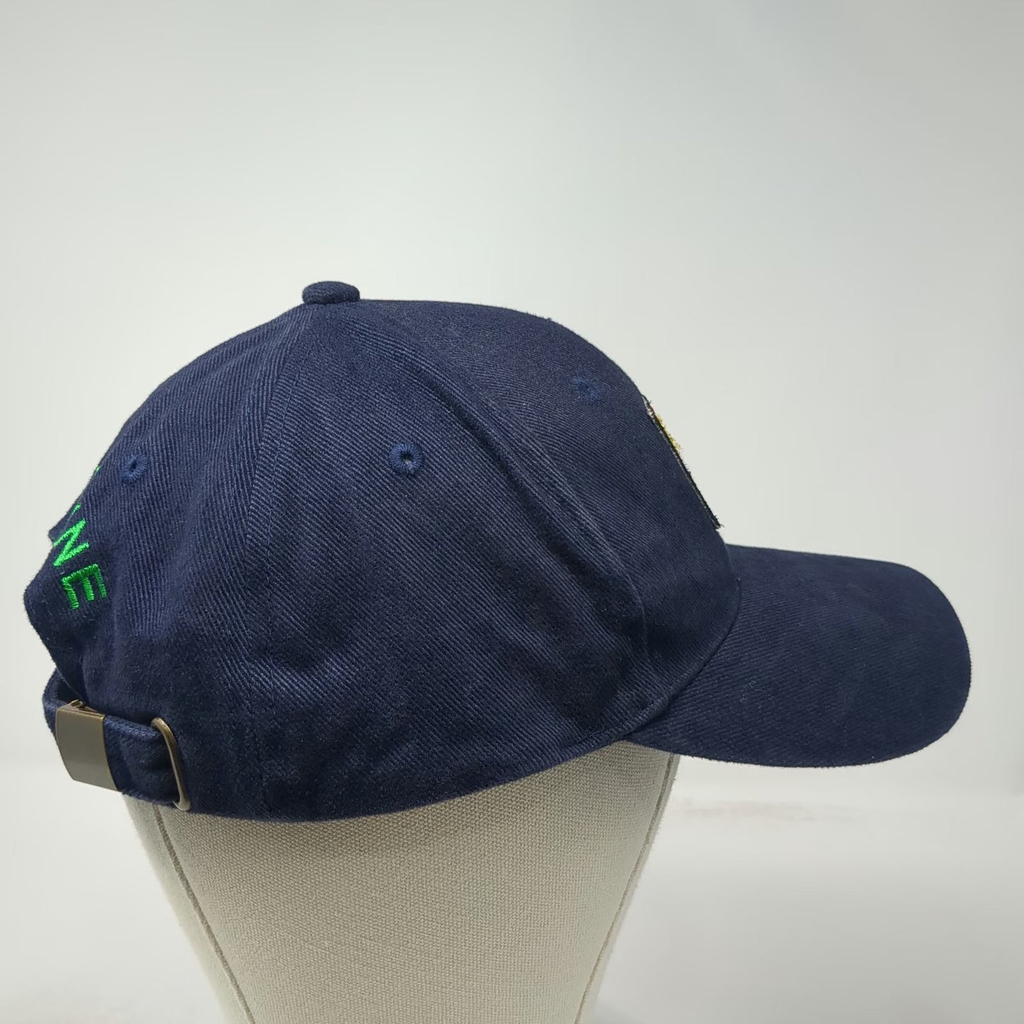 Lansdowne Baseball Cap Blue One Size Six Nations Rugby Patch Stripes Hat Cotton