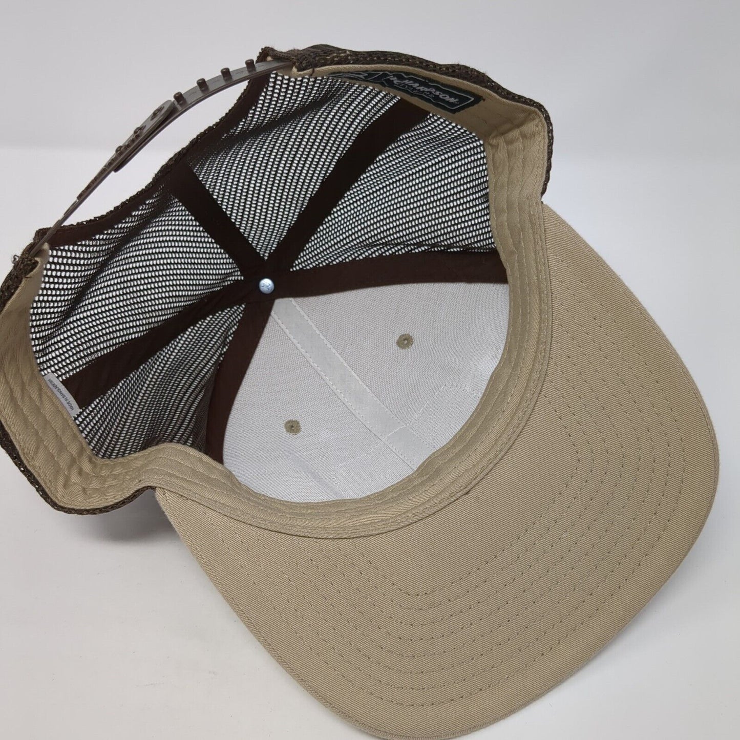 Champions of Yield Dekalb Snapback Trucker Hat Tan One Size Mesh Back