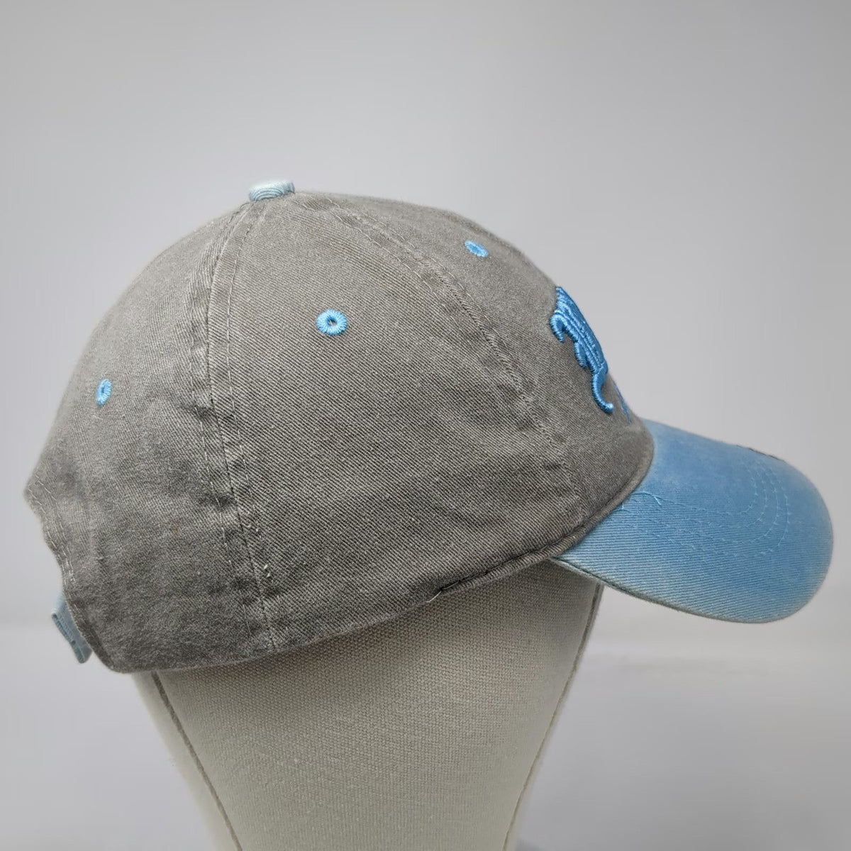 Lucky 7 Baseball Cap Gray Blue One Size Wildwood New Jersey Strapback Cotton hat