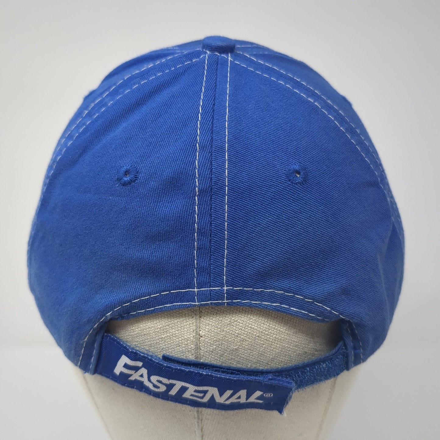 Fastenal Strapback Baseball Cap Blue One Size Adjustable Embroidered 6 Panel