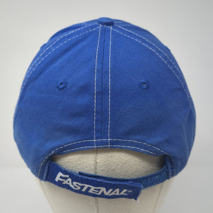 Fastenal Strapback Baseball Cap Blue One Size Adjustable Embroidered 6 Panel