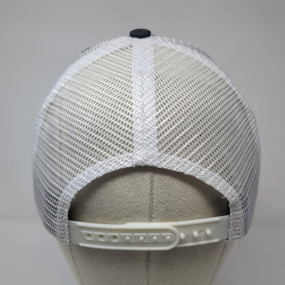 Skull Snapback Mesh Back Trucker Hat Black One Size Adjustable Colorblock