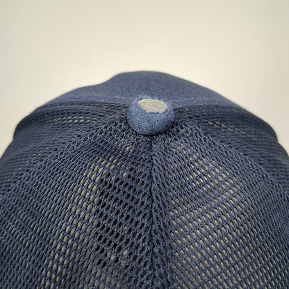 Flexfit Baseball Cap Blue M Lighthouse Christian Schools Patch Mesh Back Hat