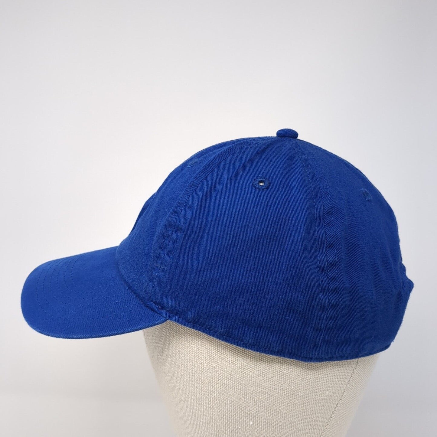 Gelante Slideback Hat Blue OS Adjustable Vented Holes 6 Panel Blank Cotton
