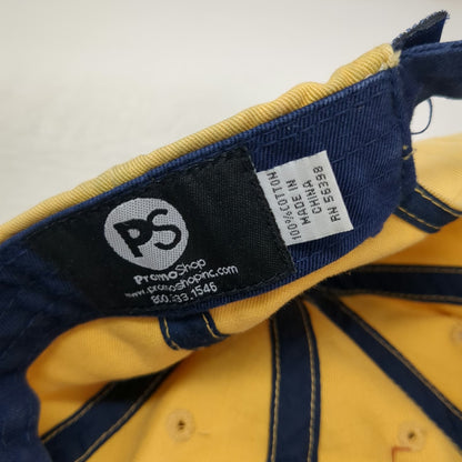 Promoshop Winter Games of Idaho Baseball Cap Yellow Blue One Size Slideback hat