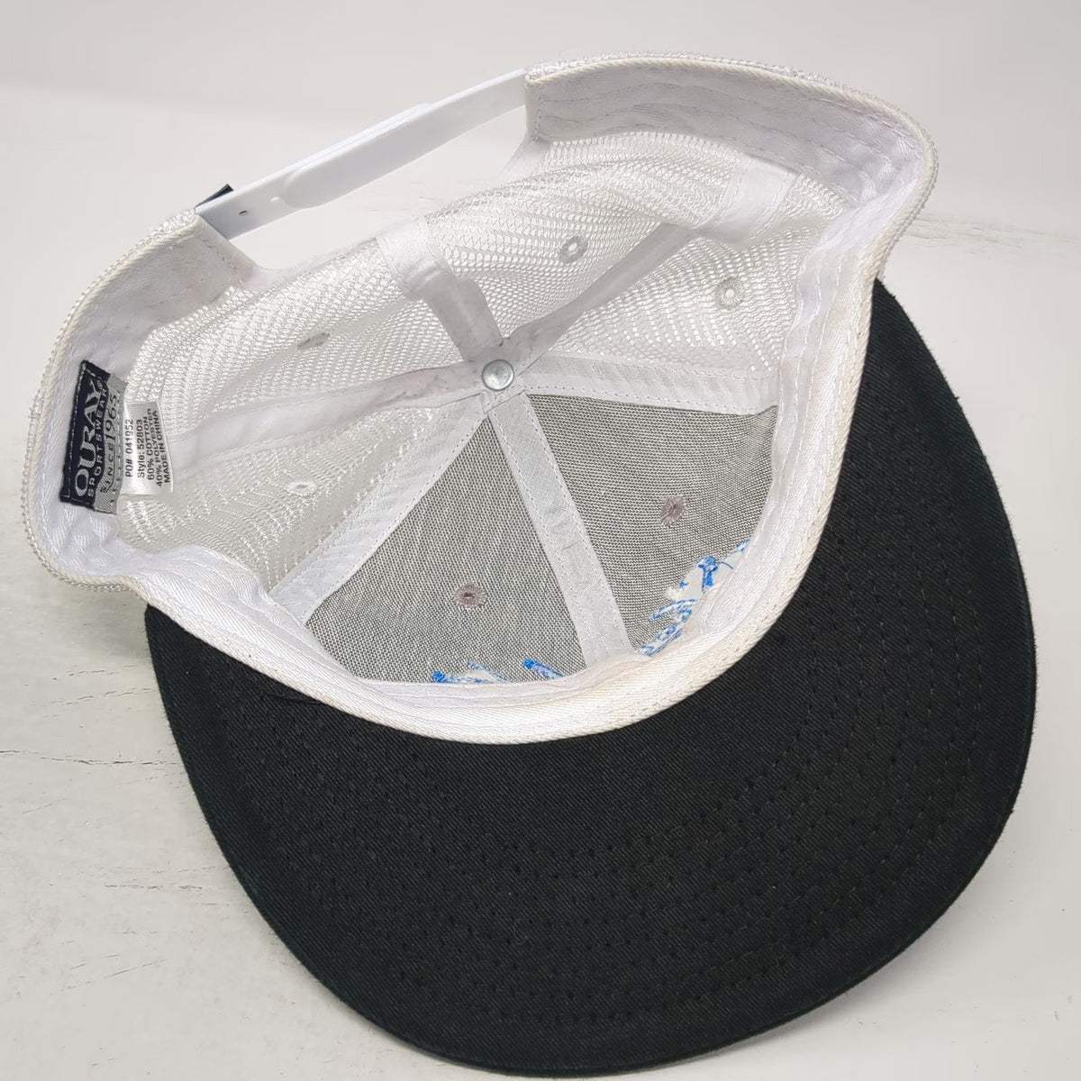 Ouray Shore Lodge McCall Idaho Trucker Hat Gray White Black Mesh OSFM Snapback