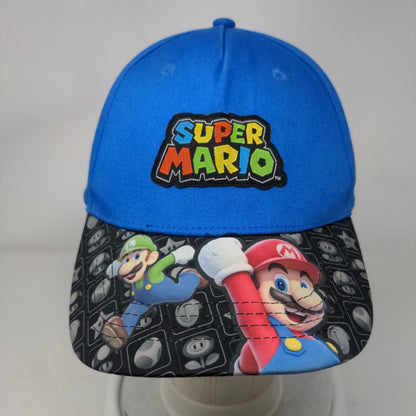 Super Mario Youth Snapback Hat Multicolor OSFM Adjustable Patch 5 Panel