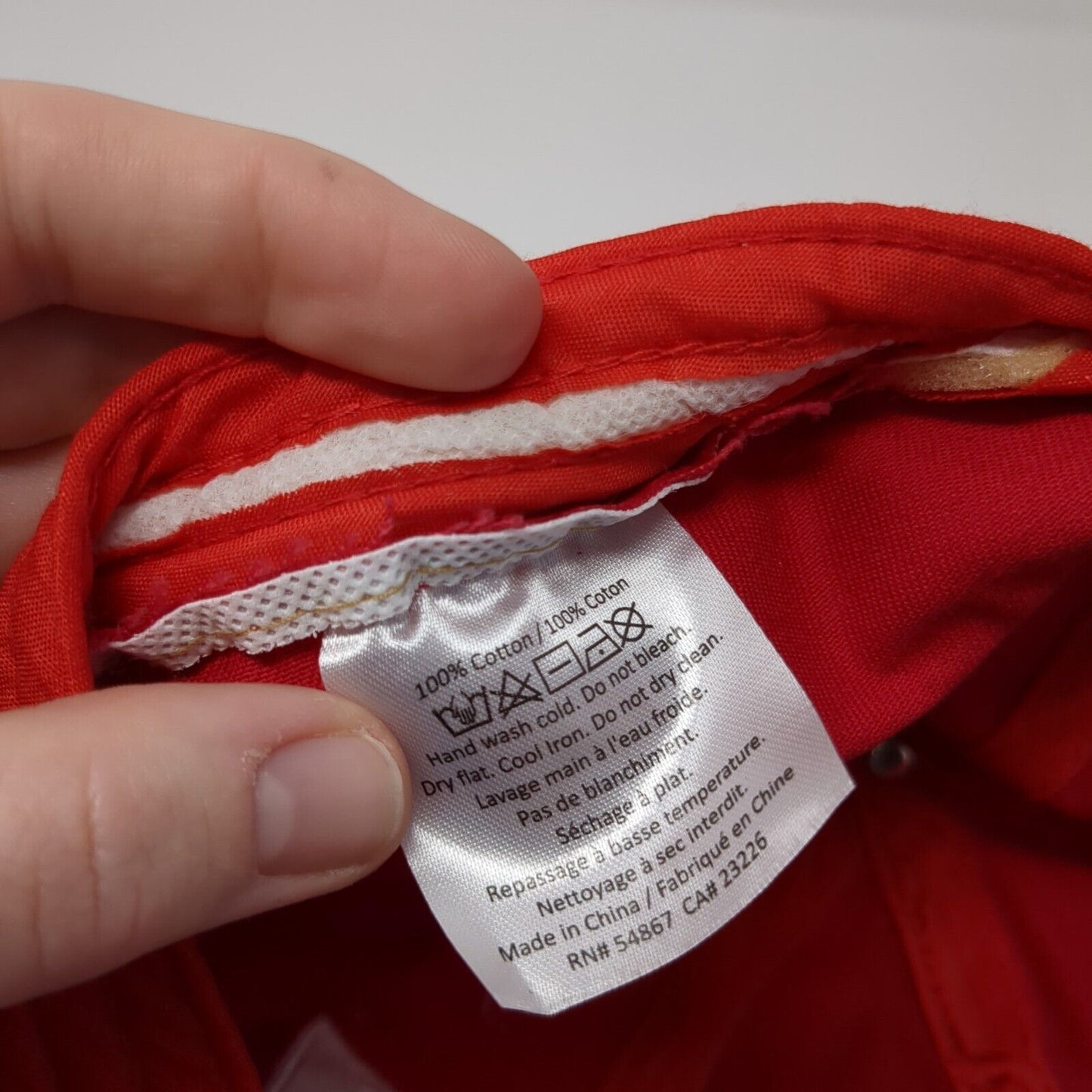 Victoria Sport Slideback Hat Red One Size Embroidered Solid 6 Panel