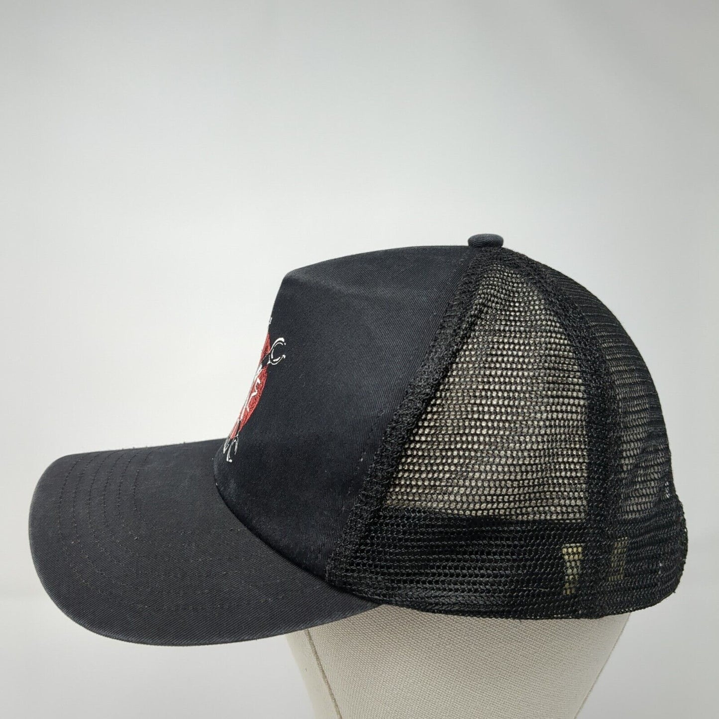 Cross Wrench Snapback Mesh Back Trucker Hat Black One Size Adjustable