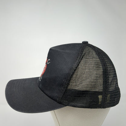 Cross Wrench Snapback Mesh Back Trucker Hat Black One Size Adjustable