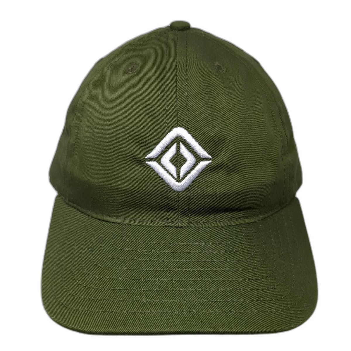 Rivian Baseball Cap Green White One Size Cotton Made in USA Adjustable Strap Hat