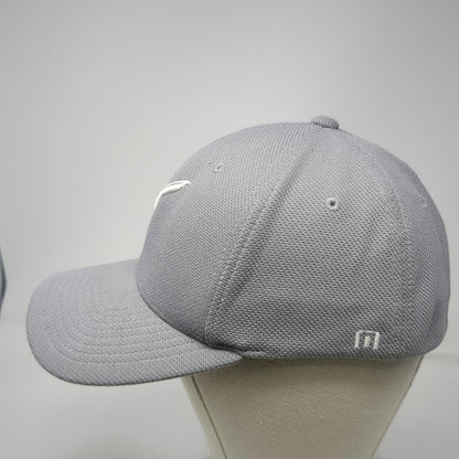 TravisMathew Baseball Cap Gray One Size Feather Fourteen Flexfit Athletic Hat