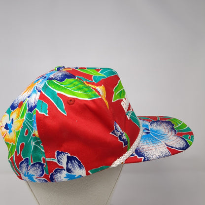 BMC West Building Materials Snapback Hat Multicolor OS Adjustable Floral Rope
