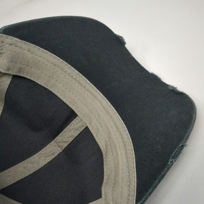 Shyanne Trucker Hat Black One Size Western Bull Skull Leather Patch Mesh Back