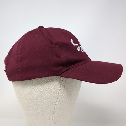 OTTO Sabra Logo Red White Baseball Cap One Size Hat Strapback Cotton Embroidered