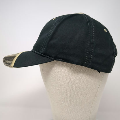 Kudzu Snapback Hat Black Camo One Size North American Hunting Club Eagle Logo