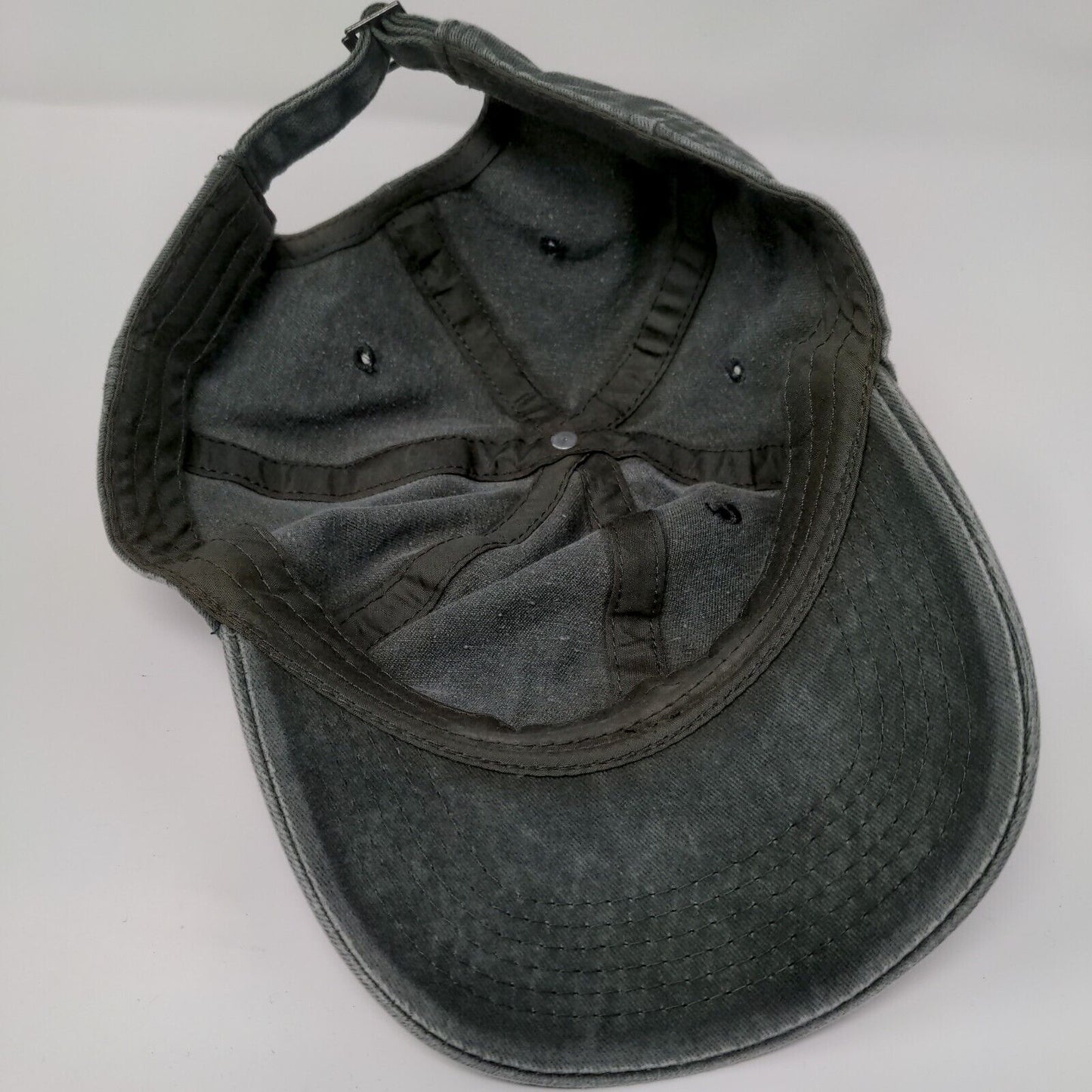 Unbranded Slideback Hat Green OSFA Adjustable Blank Solid 6 Panel